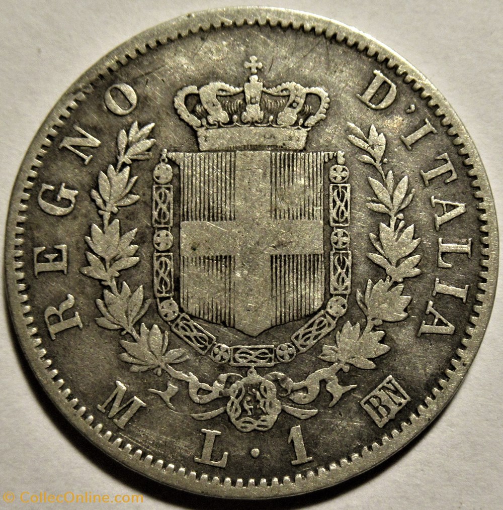 monnaies monde 1863 royaume italie lira milano vittorio emanuele ii