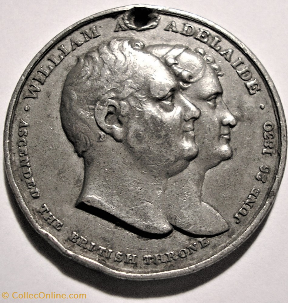 William IV & Adelaide - 1831 Coronation Medal, Great Britain 2 medaille royaume uni william iv adelaide 1831 coronation medal great britain