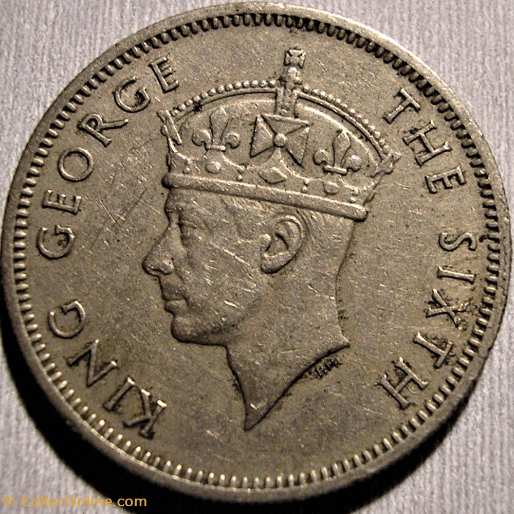 George VI - One Shilling 1950 - Southern Rhodesia (ex.2) monnaie monde zimbabwe george vi one shilling 1950 southern rhodesia ex 2