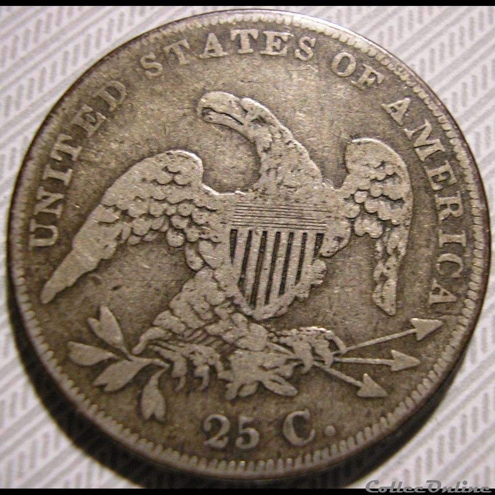1836 Capped Bust 25 Cents 4 monnaie monde etat uni 1836 capped bust 25 cents