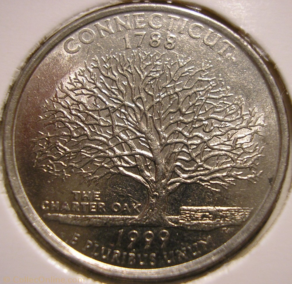1999 P Quarter Dollar - Connecticut State monnaie monde etat uni 1999 p quarter dollar connecticut state
