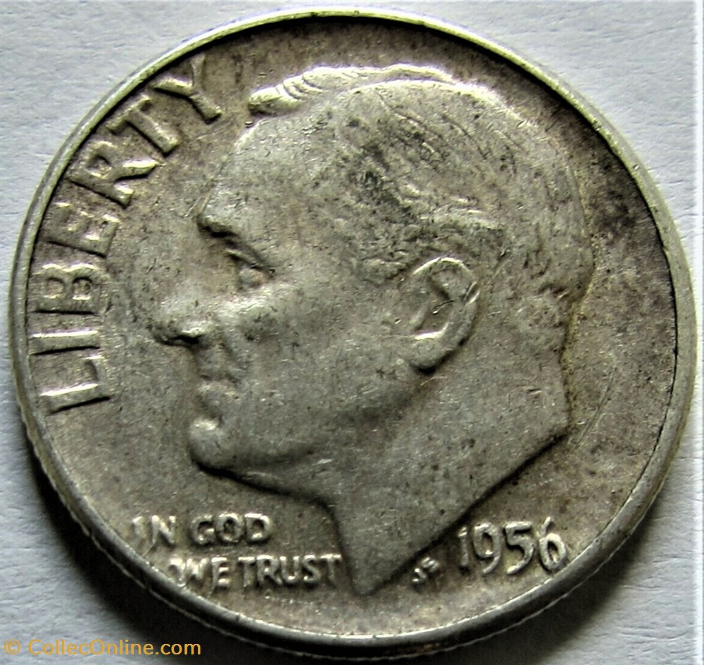 1956 Dime monnaies monde etats unis 1956 dime