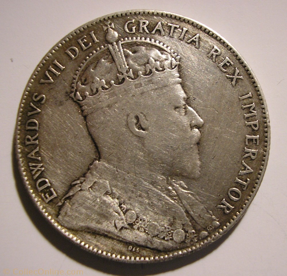 Edward VII - 50 Cents 1907 Newfoundland monnaie monde canadum edward vii 50 cents 1907 newfoundland