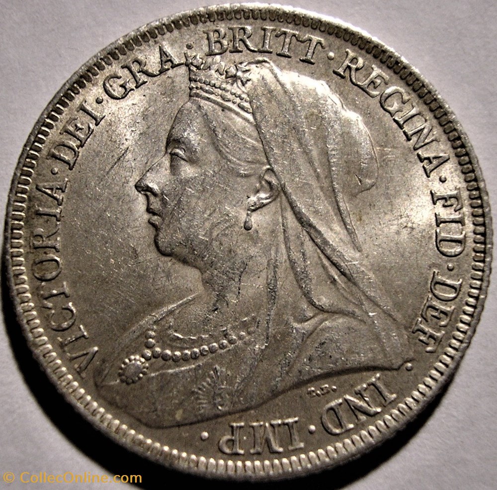 Victoria - 1 Shilling 1897 - Kingdom of Great Britain 2 monnaies monde royaume uni victoria 1 shilling 1897 kingdom of great britain