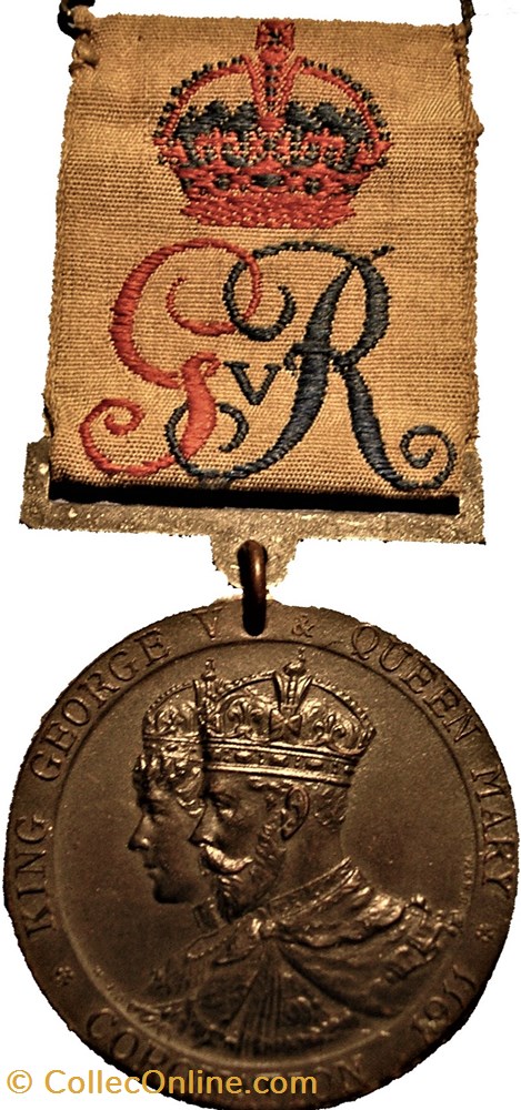 medaille royaume uni george v mary 1911 coronation medal handsworth uk