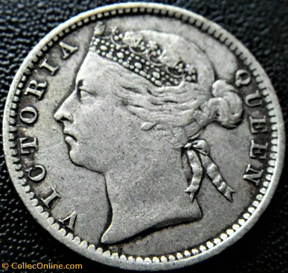 monnaies monde malaisie victoria 10 cents 1885 straits settlements malaysia