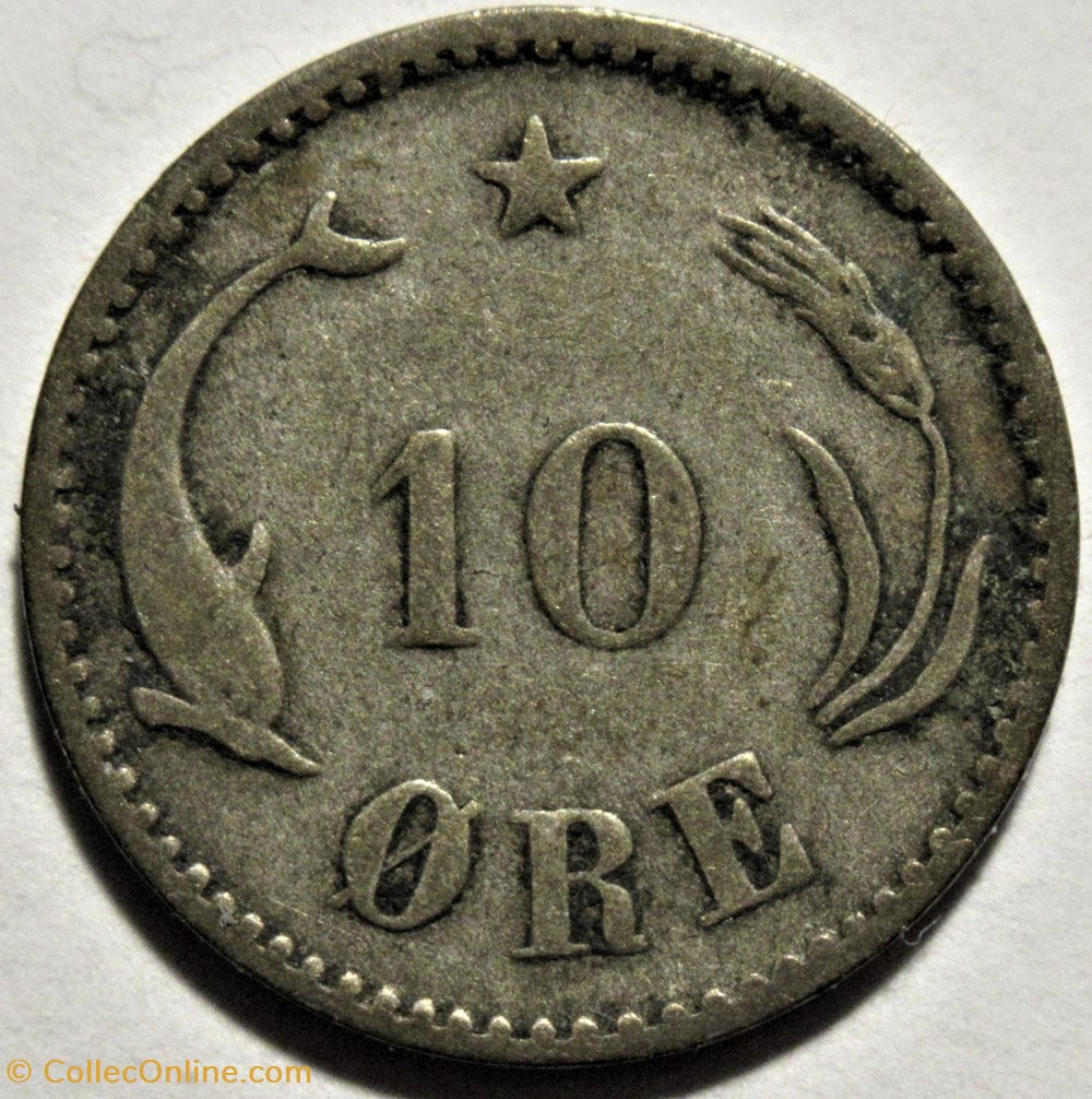 monnaies monde danemark christian ix denmark 10 re 1891