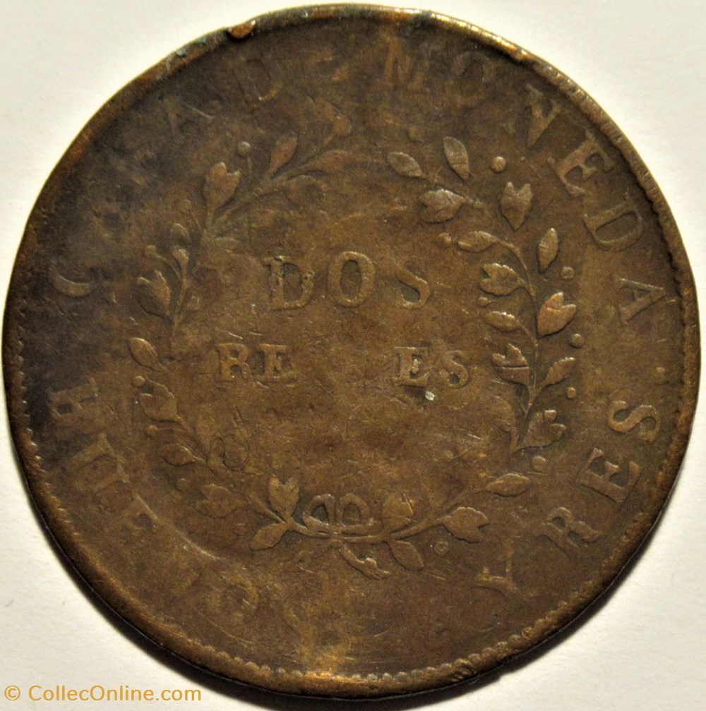 Argentina - 2 Reales 1844, Buenos Aires 2 monnaies monde argentine argentina 2 reales 1844 buenos aires