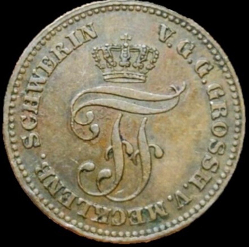 Friedrich Franz II - 2 Pfennige 1872 - Grand Duchy of Mecklenburg-Schwerin monnaies monde allemagne friedrich franz ii 2 pfennige 1872 grand duchy of mecklenburg schwerin