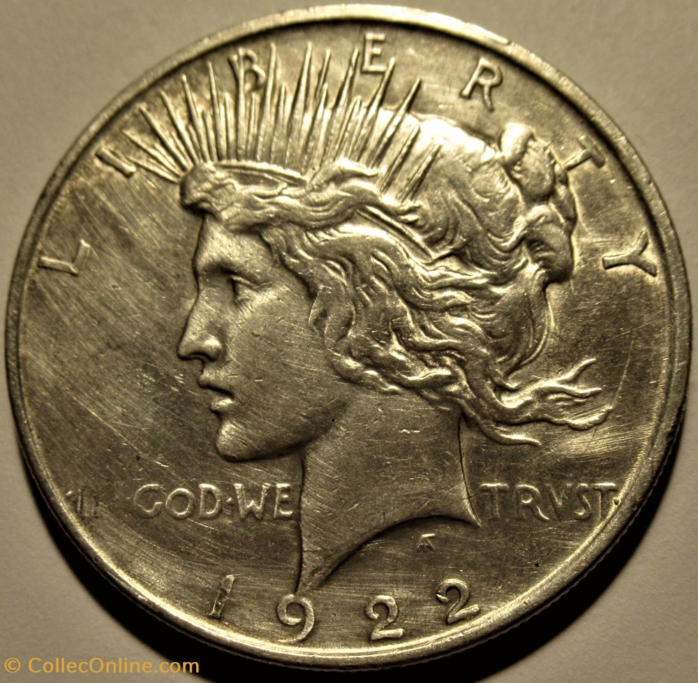 1922 Denver Dollar monnaies monde etats unis 1922 denver dollar
