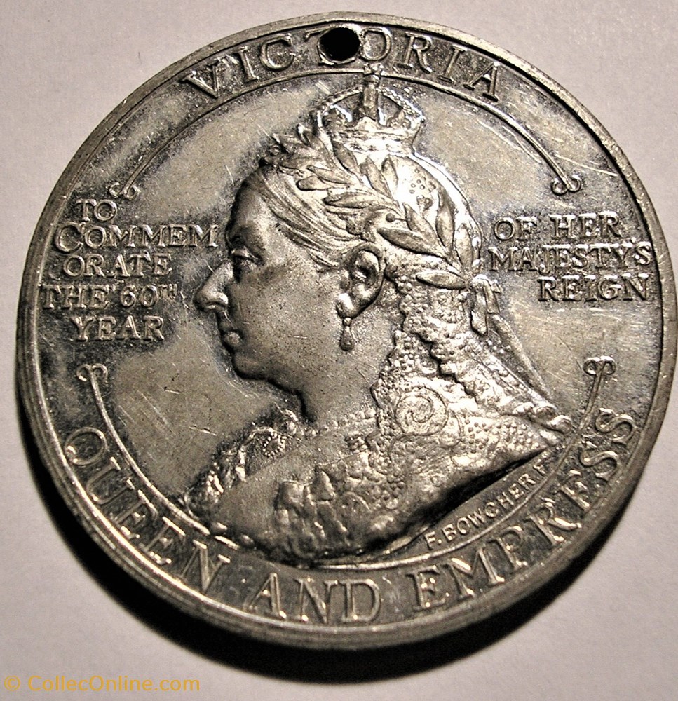 medaille royaume victoria 1897 diamond jubilee medal love peace union of the empire uk