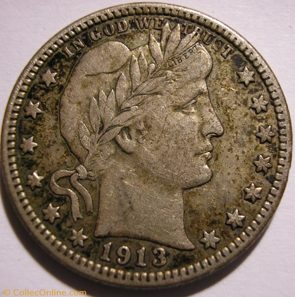 1913 Denver Quarter $ monnaie monde etat uni 1913 denver quarter