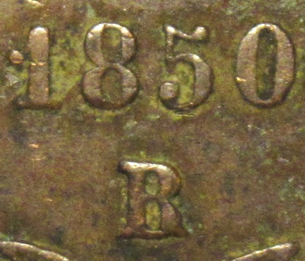 Pio IX, Pope - Baiocco 1850, Anno IV - Papal States monnaies monde vatican pio ix pope baiocco 1850 anno iv papal states