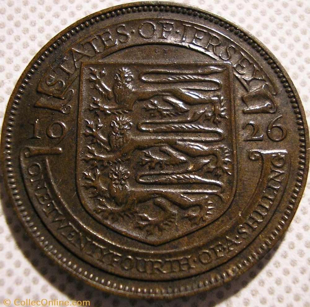 George V - 1/24 Shilling 1926 - Jersey monnaies monde george v 1 24 shilling 1926 jersey
