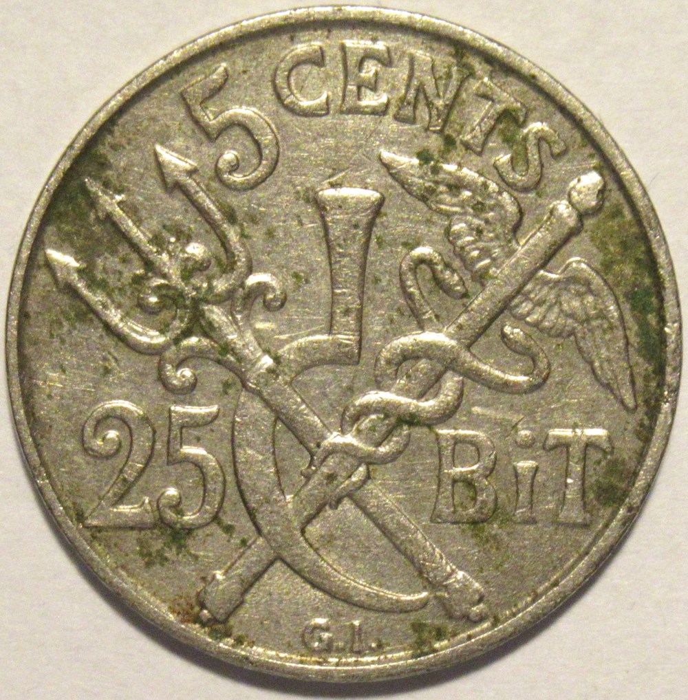 Christian IX of Denmark - 5 Cents 1905, West Indies monnaies colonies danoises christian ix of denmark 5 cents 1905 west indies