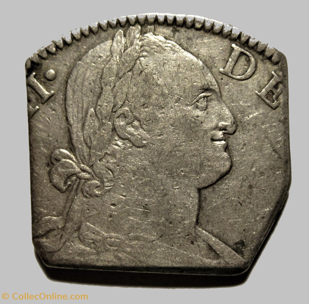 Spanish Caribbean or Guadalupe - Cut 8 Reales - Carlos IV de España 2 monnaies monde guadeloupe spanish caribbean or guadalupe cut 8 reales carlos iv de espana