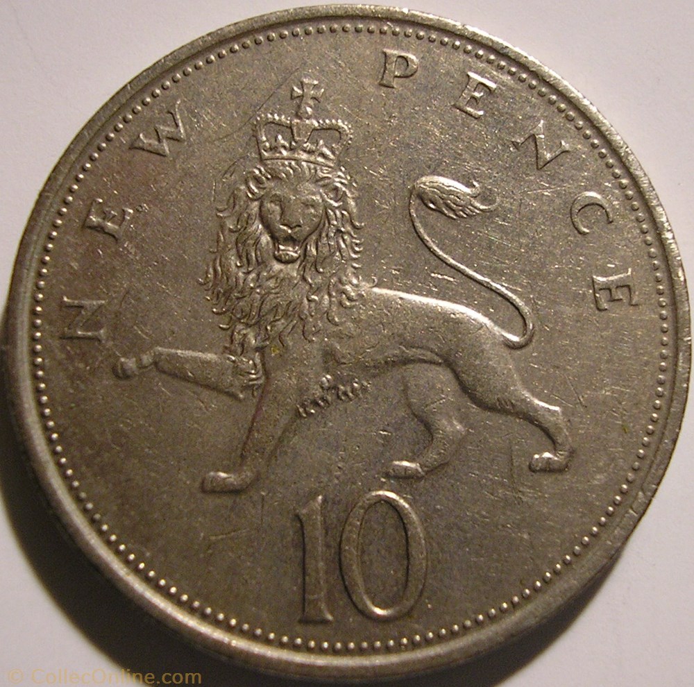 monnaie monde royaume uni elizabeth ii 10 new pence 1974 uk
