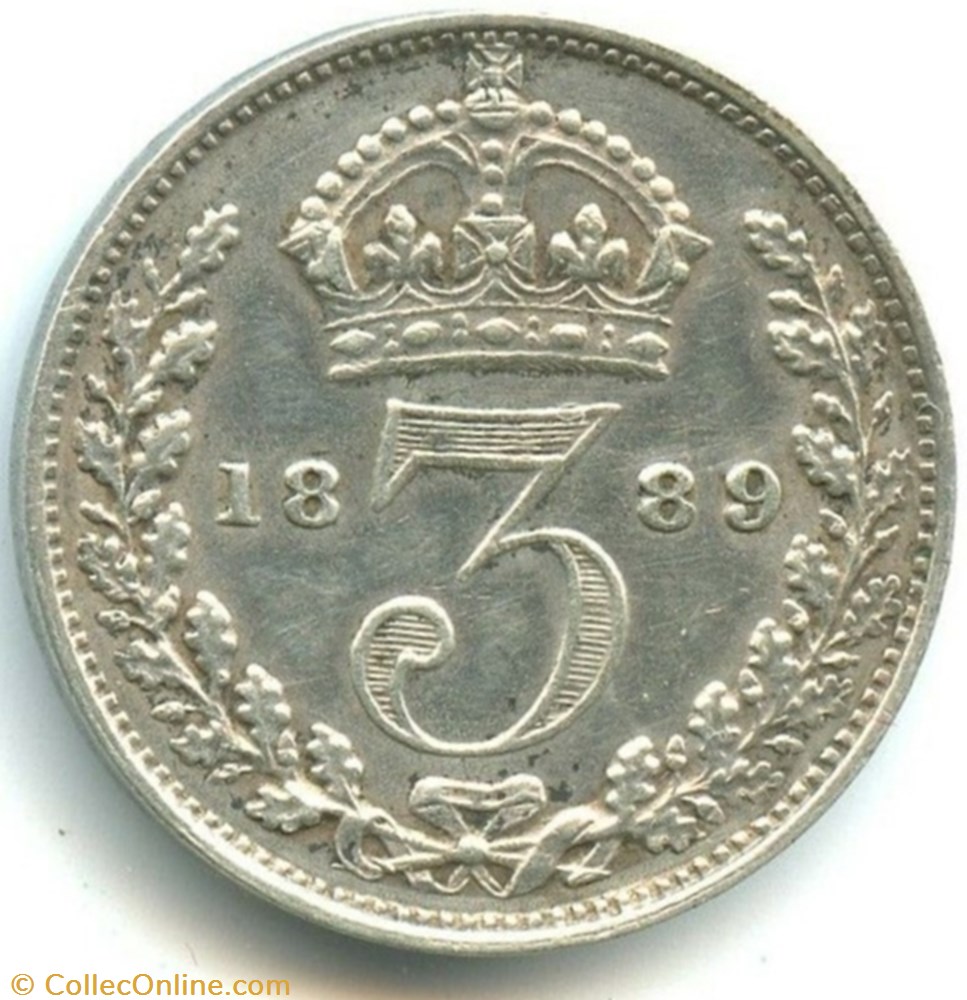 monnaies monde royaume uni victoria 3 pence 1889 kingdom of great britain ex 1