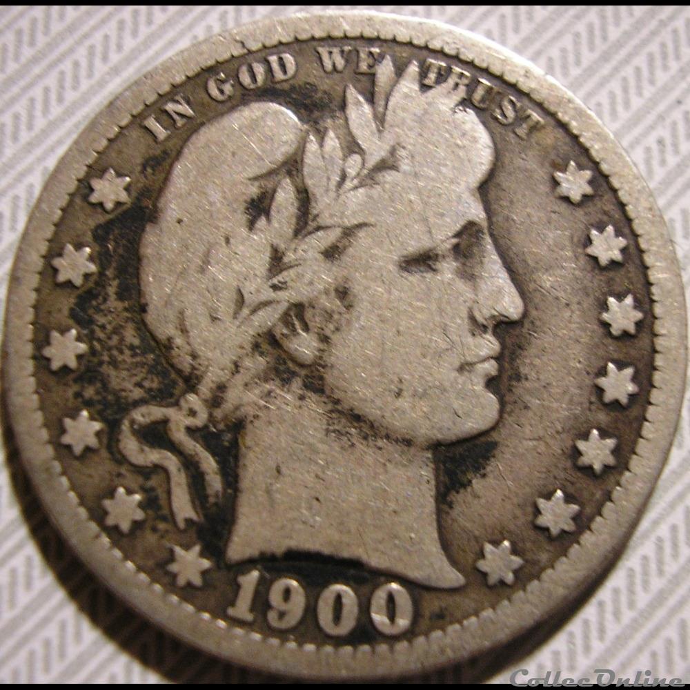 1900 Quarter Dollar monnaie monde etat uni 1900 quarter dollar