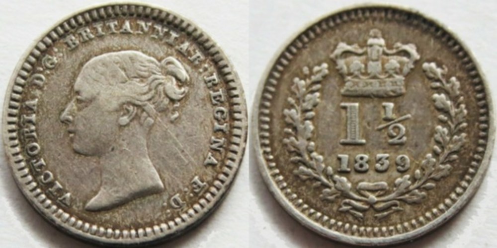 Victoria - 1½ Pence 1839 - Great Britain monnaies monde royaume uni victoria 1 pence 1839 great britain