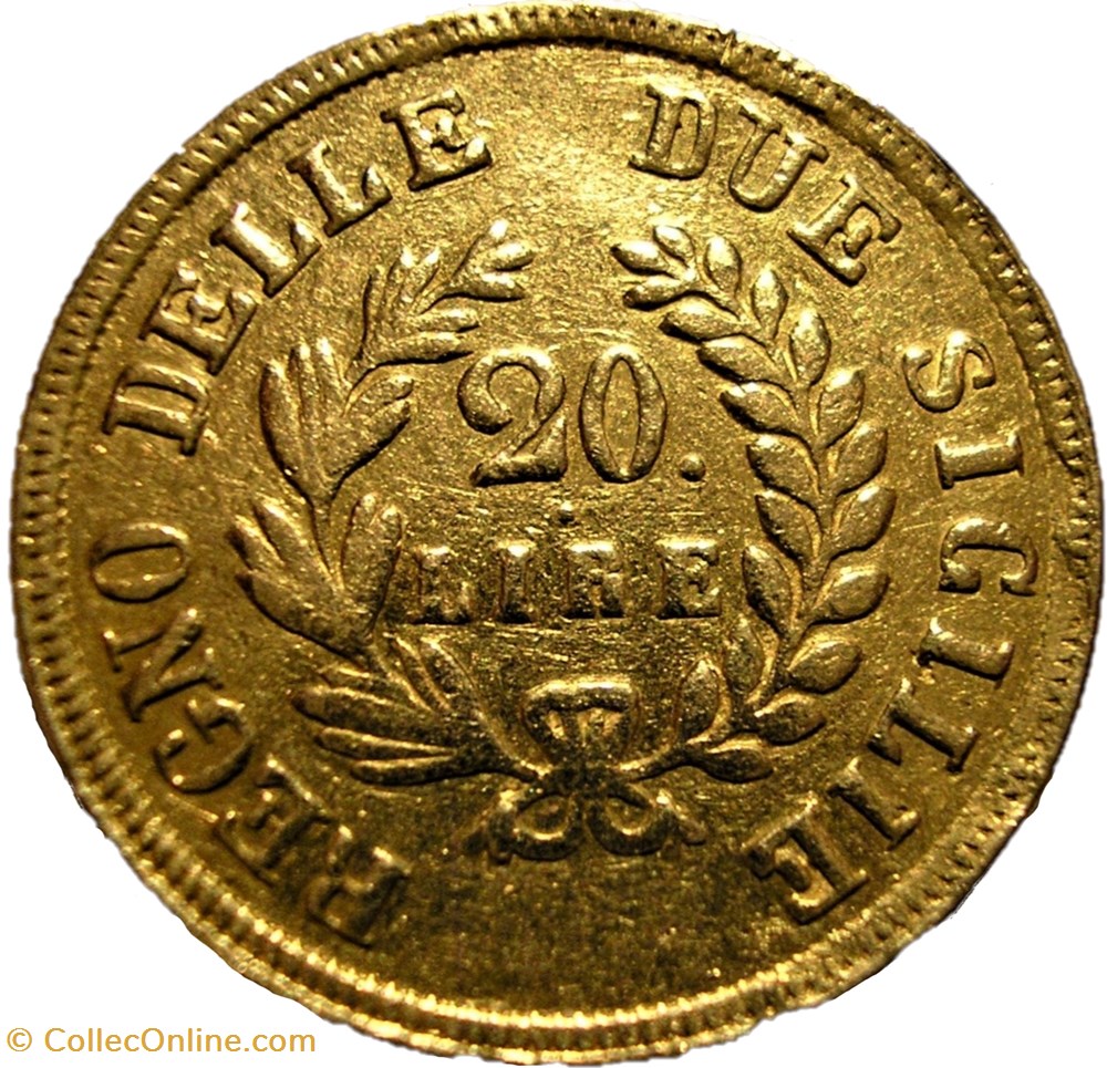 monnaies monde italie 1813 royaume de naples 20 lire joachim murat