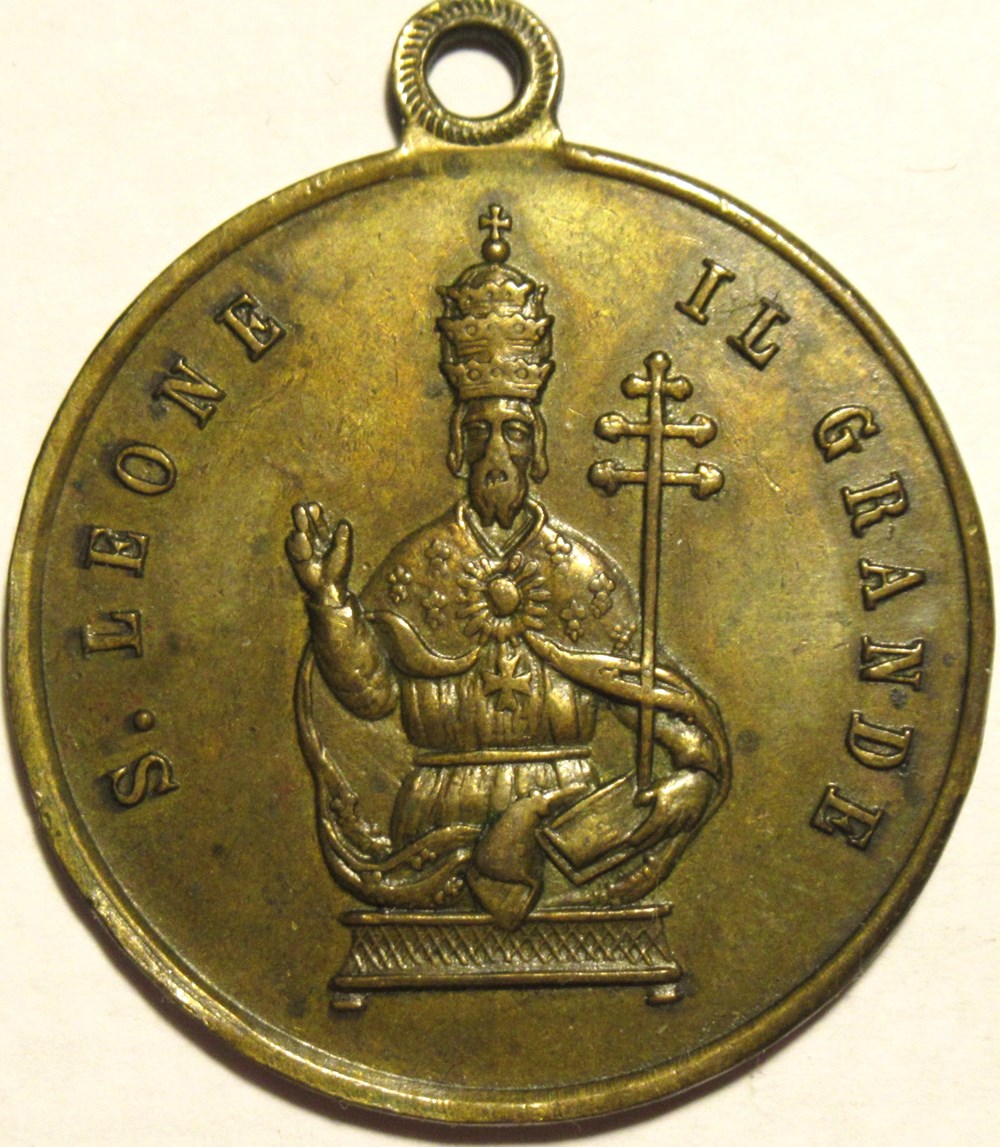 medailles religieuses pius ix san leon i medaglia sperlonga devota