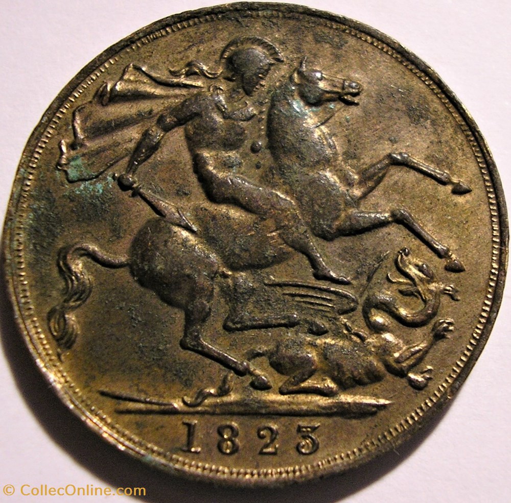 George IV - Double Sovereign 1823 Token - Kingdom of Great Britain monnaie monde royaume uni george iv double sovereign 1823 token kingdom of great britain