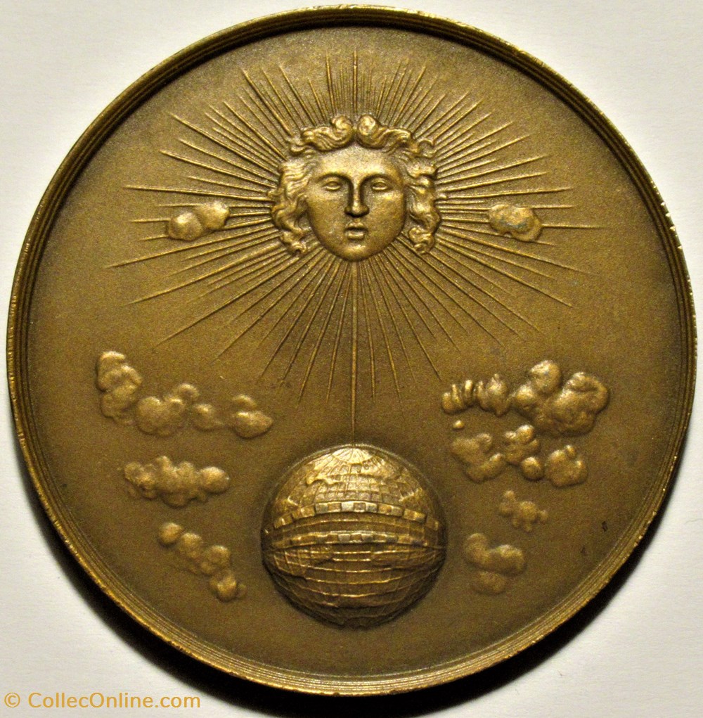 Médaille 1957 - Urbain Le Verrier, Fondateur de la Météorologie moderne medailles france medaille 1957 urbain le verrier fondateur de la meteorologie moderne