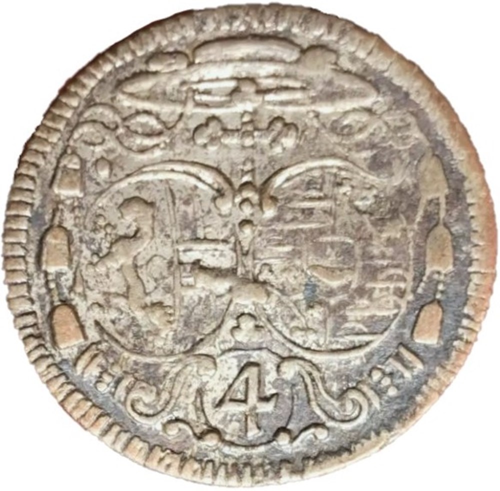 Leopold Anthony von Firmian - 4 Kreuzer 1731 - Bishopric of Salzburg monnaies europe medievale eveche de salzbourg leopold anthony von firmian 4 kreuzer 1731 bishopric of salzburg