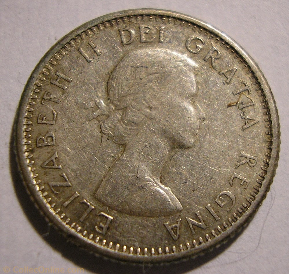 Elizabeth II - 10 Cents 1963 monnaie monde canadum elizabeth ii 10 cents 1963