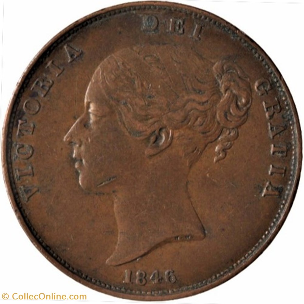 Victoria - One Penny 1846 - Kingdom of Great Britain monnaies monde royaume uni victoria one penny 1846 kingdom of great britain
