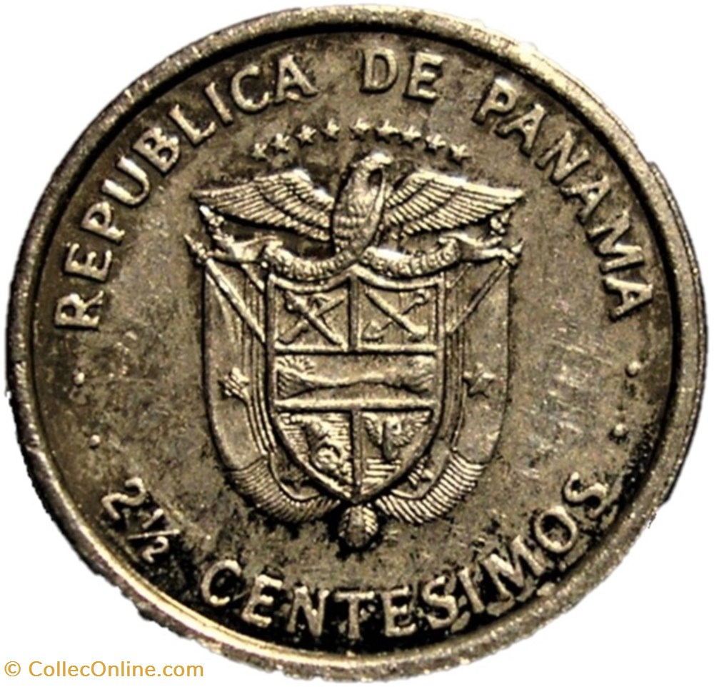 Panama - 2-1/2 Centesimos 1975 & 1976- Victoriano Lorenzo monnaies monde panama 2 1 2 centesimos 1975 1976 victoriano lorenzo