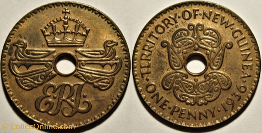 Edward VIII - One Penny 1936 - Papua New Guinea monnaies monde papouasie nouvelle guinee edward viii one penny 1936 papua new guinea