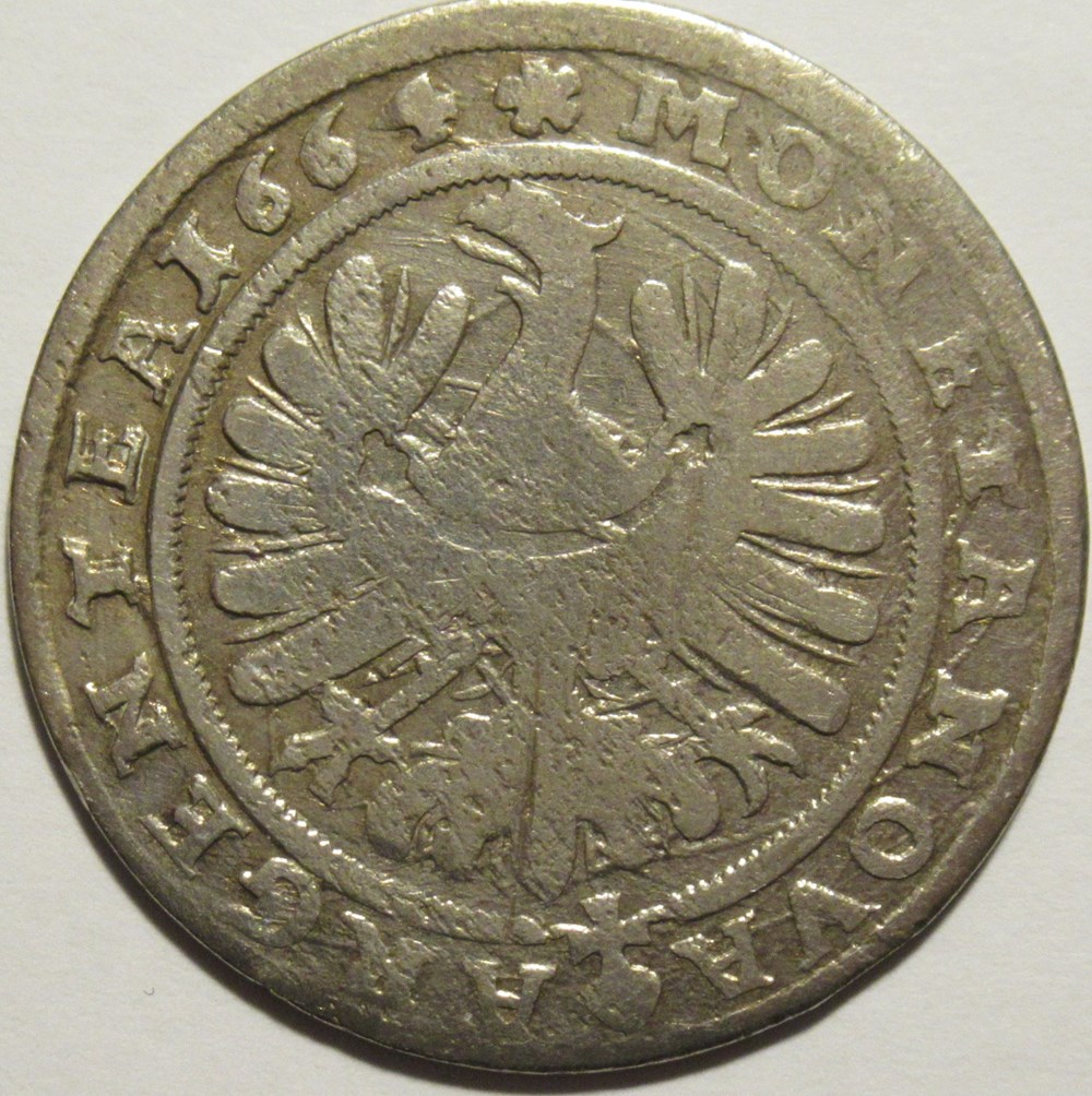 1664 Silesia-Liegnitz-Brieg, 15 Kreuzer - Georg III of Brieg monnaies monde pologne 1664 silesia liegnitz brieg 15 kreuzer georg iii of brieg