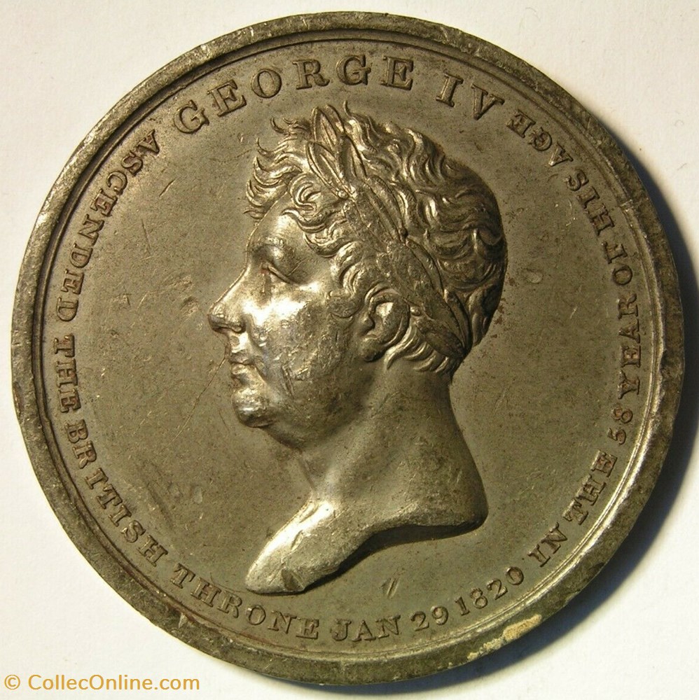 medaille royaume uni george iv coronation medal 1821 at westminster great britain