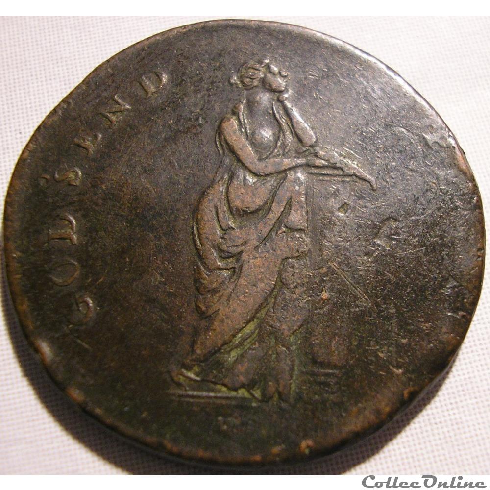 ca.1795 HalfPenny - Duke of York - Middlesex 4 monnaie monde royaume uni ca 1795 halfpenny duke of york middlesex