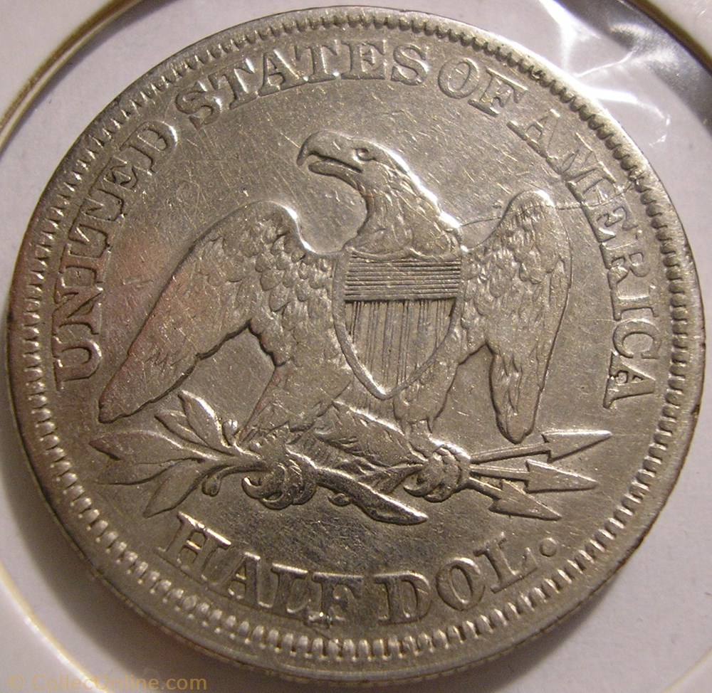 monnaies monde etats unis 1857 half dollar