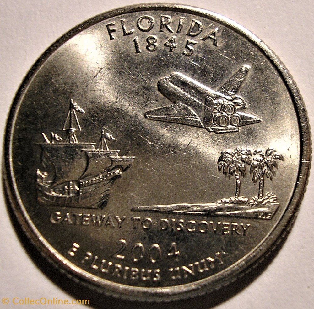 2004 P Quarter Dollar - Florida State monnaie monde etat uni 2004 p quarter dollar florida state