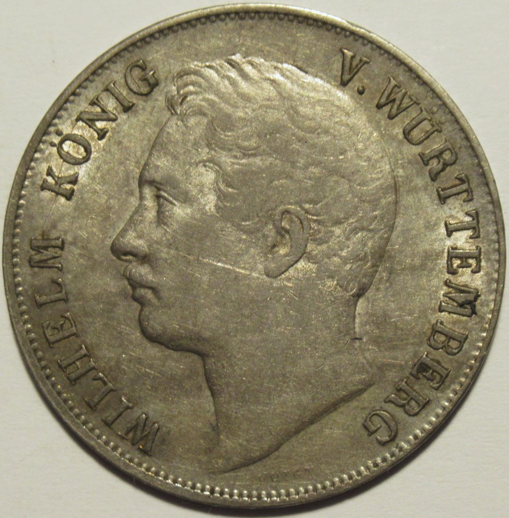 Wilhelm I - 1 Gulden 1841 - Kingdom of Württemberg monnaies europe medievale a saint empire romain germanique wilhelm i 1 gulden 1841 kingdom of wurttemberg