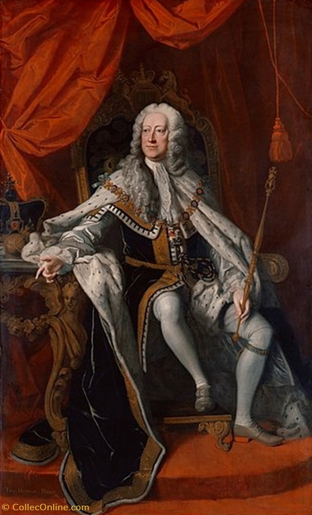 George II (1727-1760) - Bookmark monnaies europe medievale royaume d angleterre george ii 1727 1760 bookmark