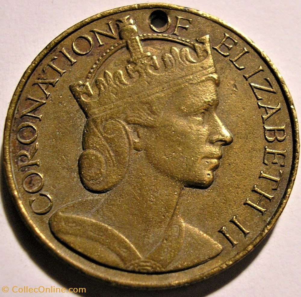 Elizabeth II - Medallion 1953 Coronation at Westminster - UK 2 medaille canadum elizabeth ii medallion 1953 coronation at westminster uk