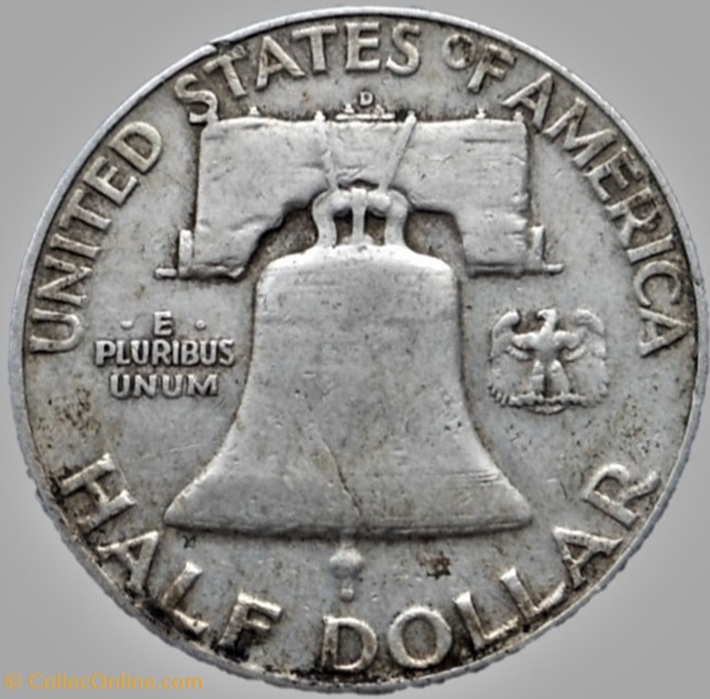 1953 Denver Half $ - Bugs Bunny 2 monnaies monde etats unis 1953 denver half bugs bunny