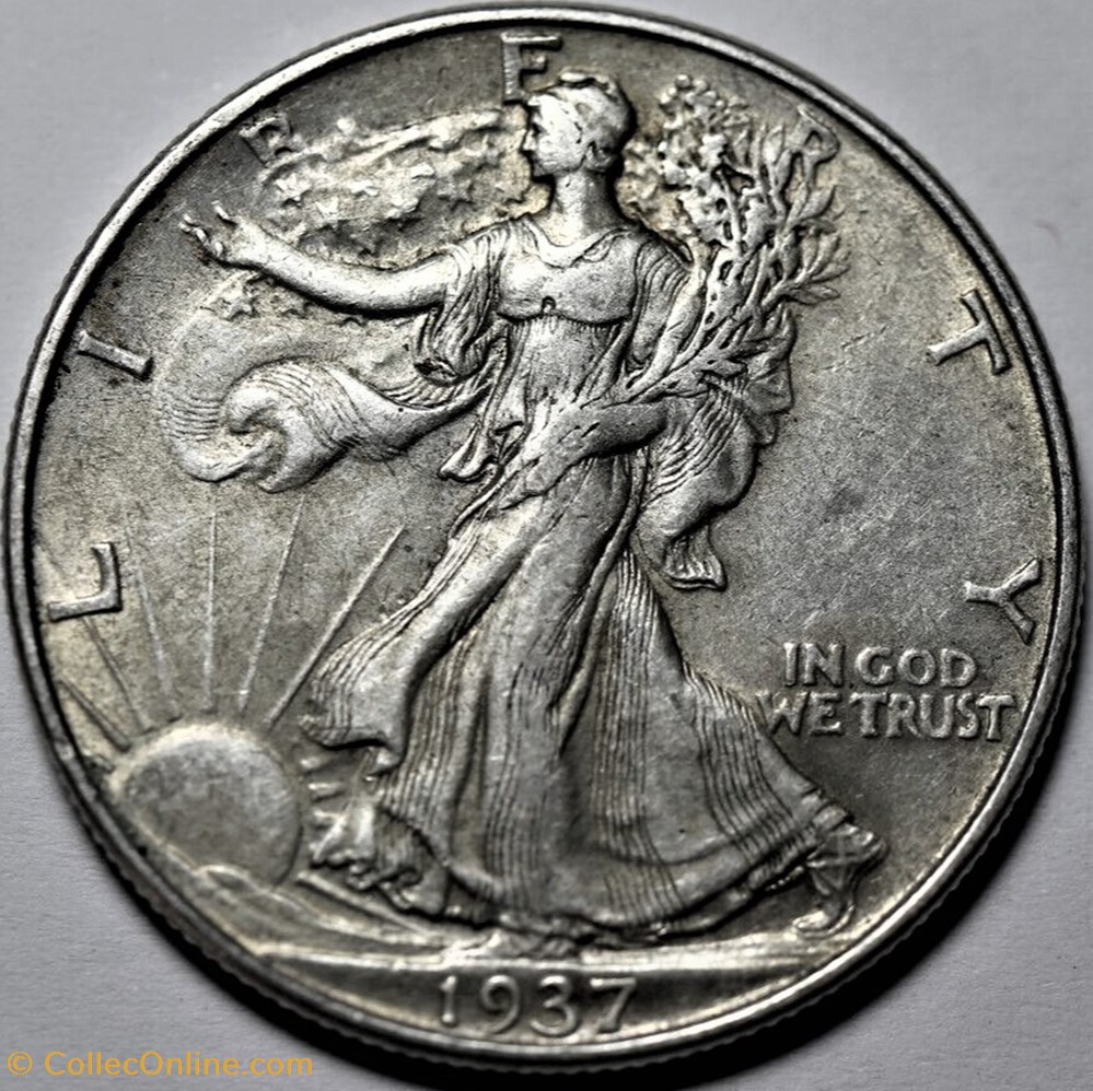 1937 Half Dollar monnaie monde etat uni 1937 half dollar