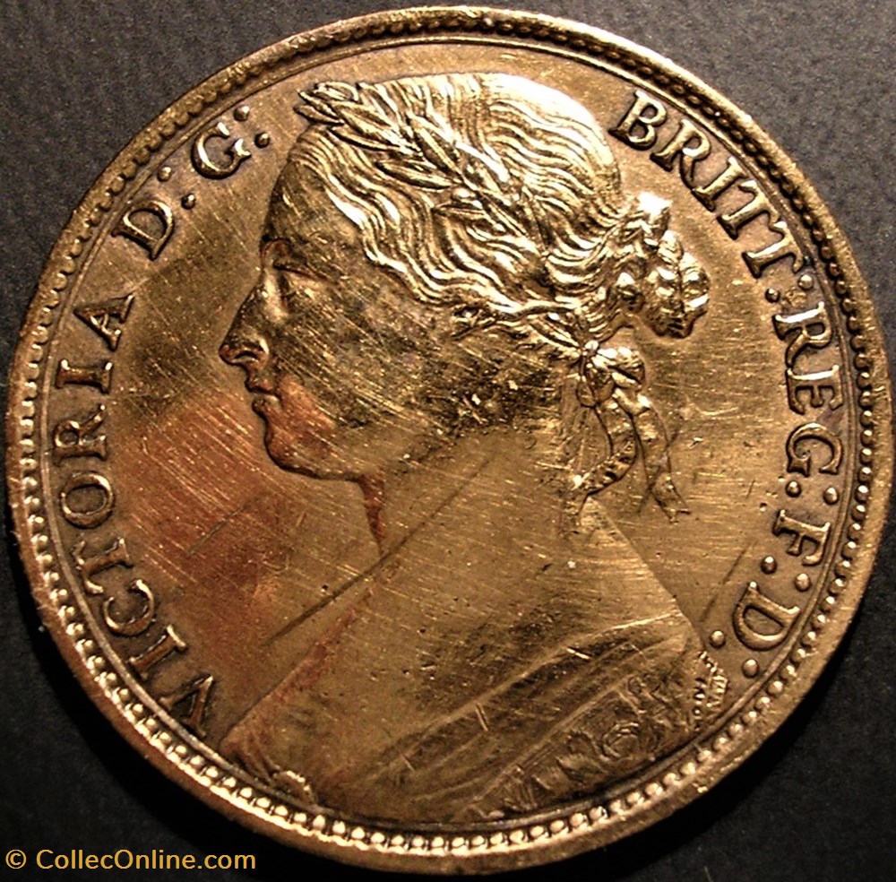 Victoria - One Penny 1881 - Kingdom of Great Britain monnaies monde royaume uni victoria one penny 1881 kingdom of great britain