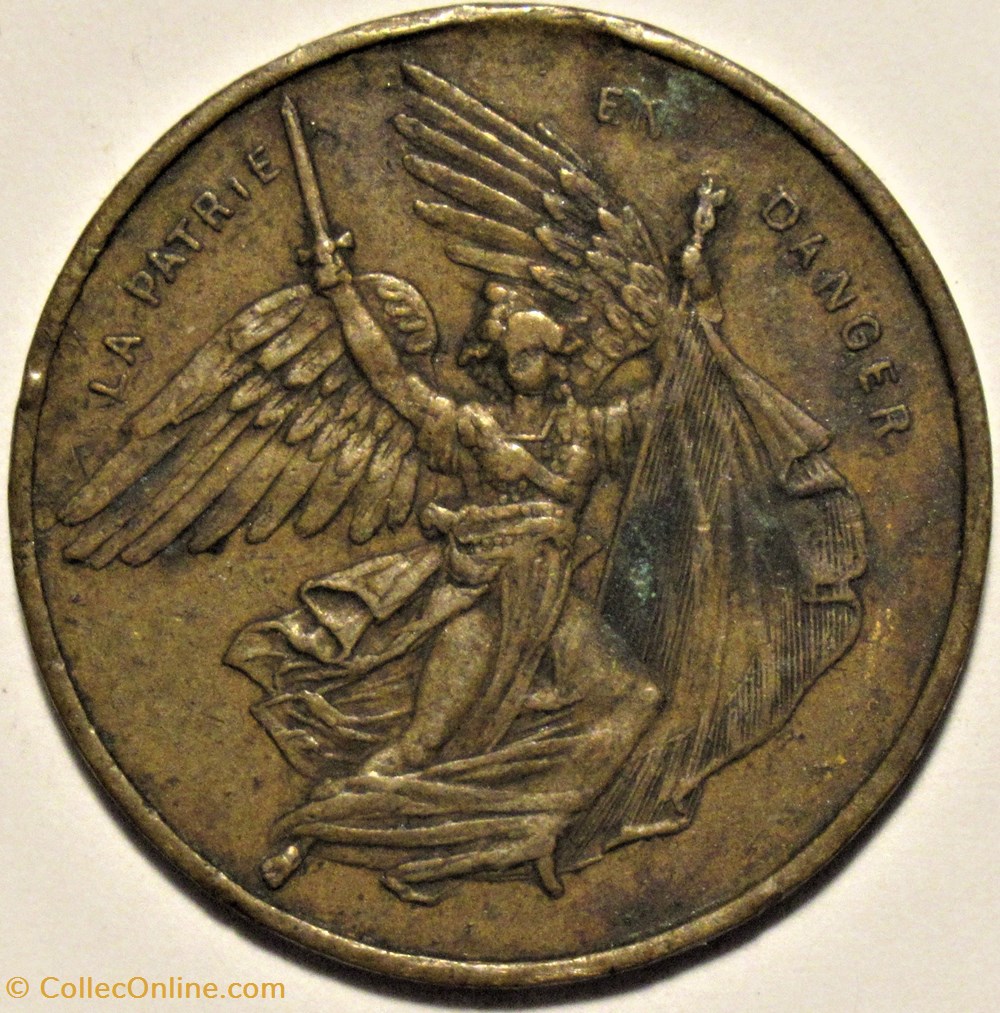 monnaies paranumismatique jetons poids france jeton 1870 proclamation de la republique