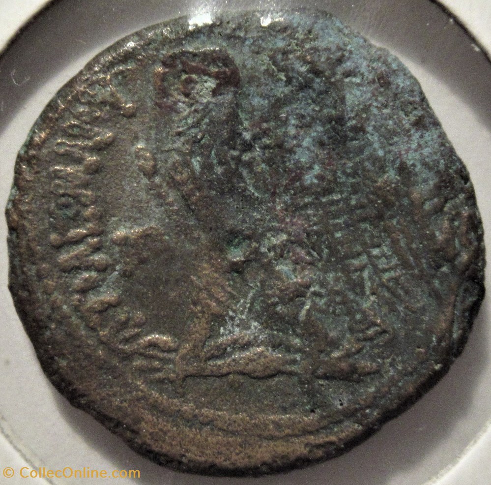 Cleopatra I & Ptolemy VI (180-176) Æ 27 3 monnaies antiquite av jc ap grecques cleopatra i ptolemy vi 180 176 27