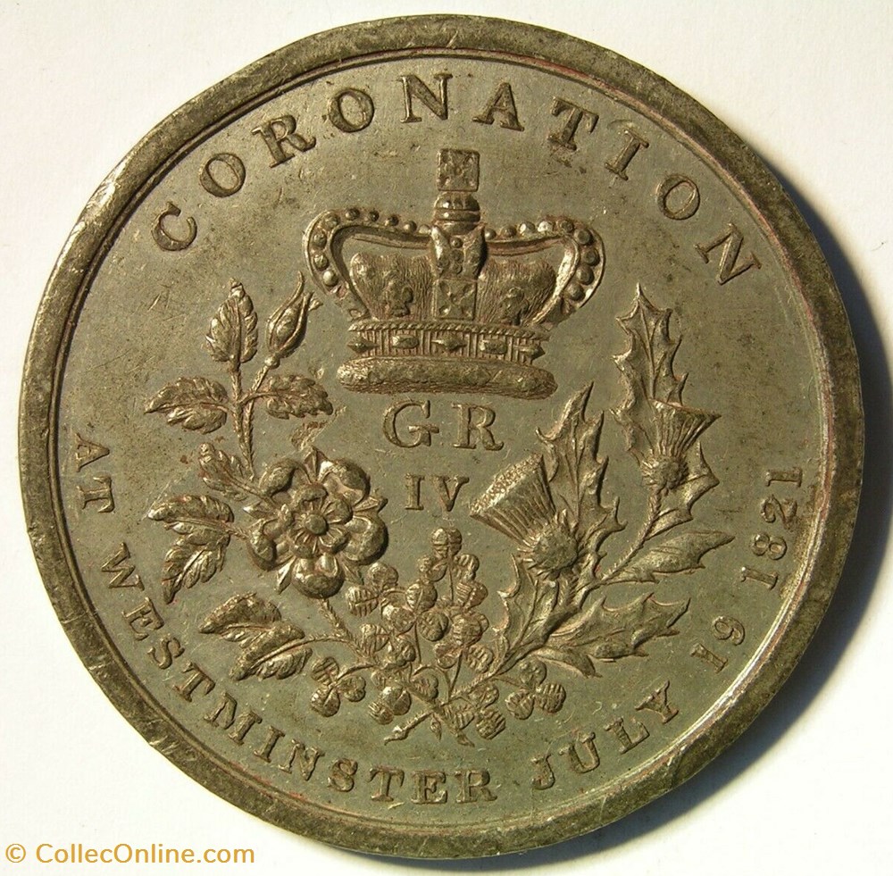 medaille royaume uni george iv coronation medal 1821 at westminster great britain