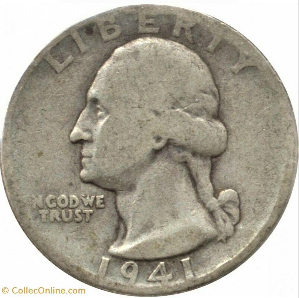 monnaies monde etats unis 1941 denver quarter dollar