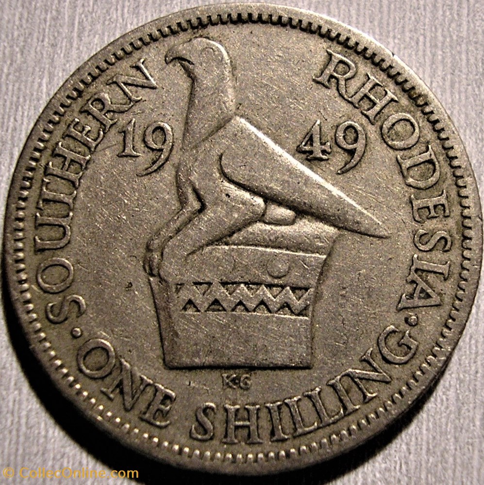 George VI - One Shilling 1949 - Southern Rhodesia monnaie monde zimbabwe george vi one shilling 1949 southern rhodesia
