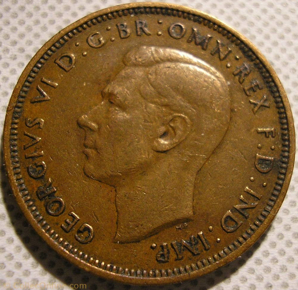 George VI - Half Penny 1944 - UK monnaie monde royaume uni george vi half penny 1944 uk